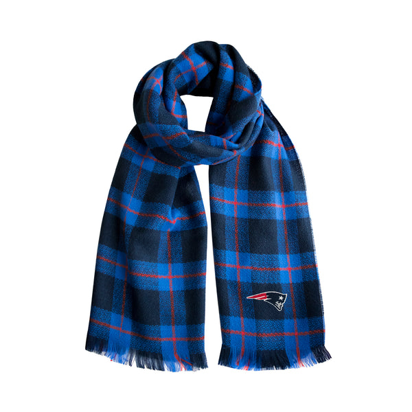 littlearth New England Patriots Plaid Blanket Scarf