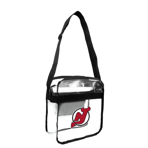 littlearth New Jersey Devils Clear Carryall Crossbody