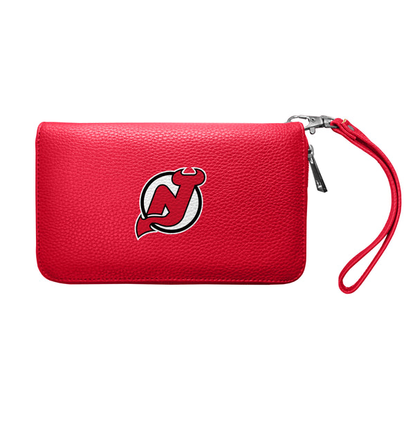 littlearth New Jersey Devils Zip Organizer Wallet Pebble