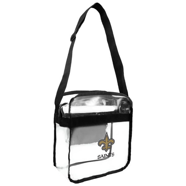 littlearth New Orleans Saints Clear Carryall Crossbody