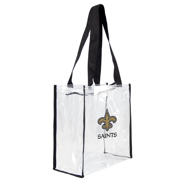 littlearth New Orleans Saints Clear Square Stadium Tote