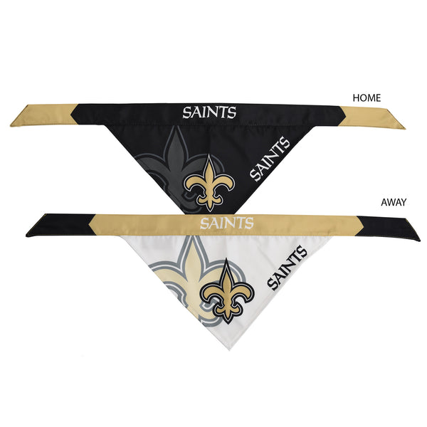 Littlearth New Orleans Saints Home And Away Pet Bandana Set