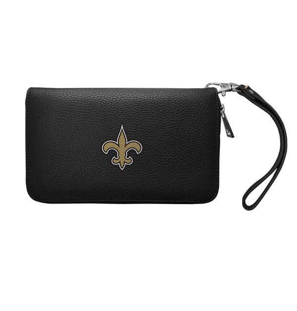 littlearth New Orleans Saints Zip Organizer Wallet Pebble