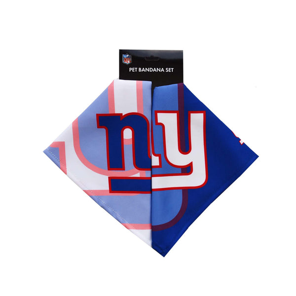 Littlearth New York Giants Home And Away Pet Bandana Set