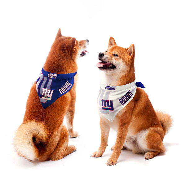 littlearth New York Giants Home and Away Pet Bandana Set
