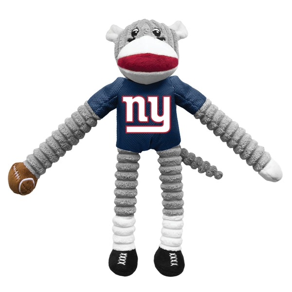 littlearth New York Giants Team Sock Monkey Pet Toy