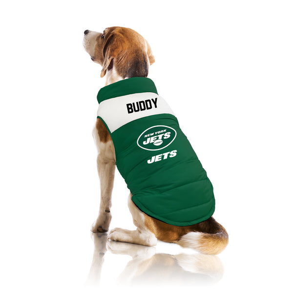 Littlearth New York Jets Custom Pet Parka Puff Vest