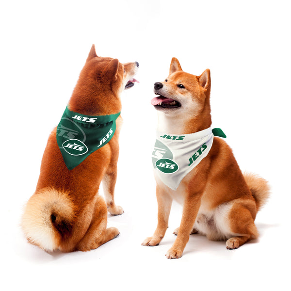 littlearth New York Jets Home and Away Pet Bandana Set