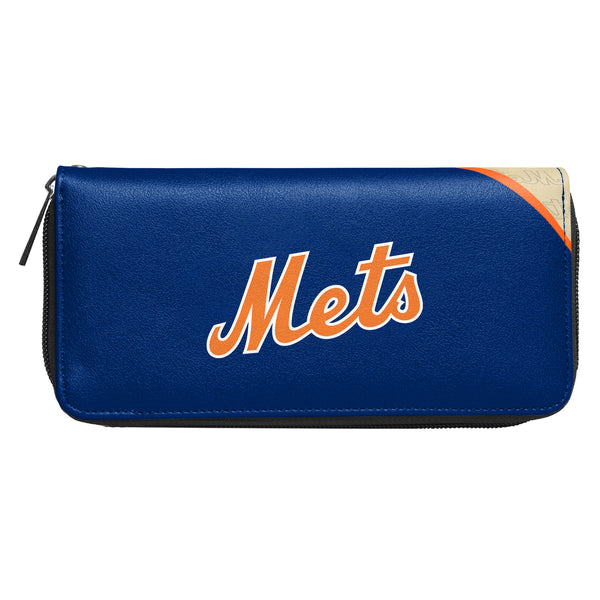 Littlearth New York Mets Curve Zip Organizer Wallet