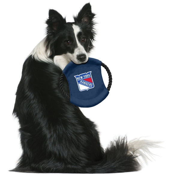 Littlearth New York Rangers Team Flying Disc Pet Toy