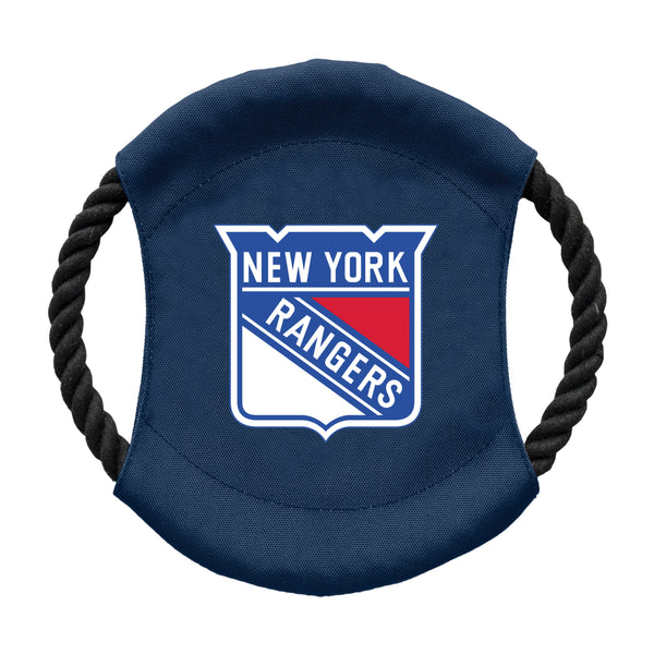 littlearth New York Rangers Team Flying Disc Pet Toy