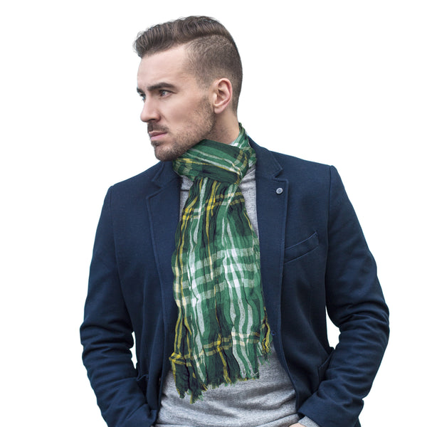 Littlearth North Dakota State University Crinkle Scarf Plaid
