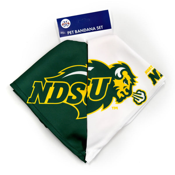 Littlearth North Dakota State University Home And Away Pet Bandana Set