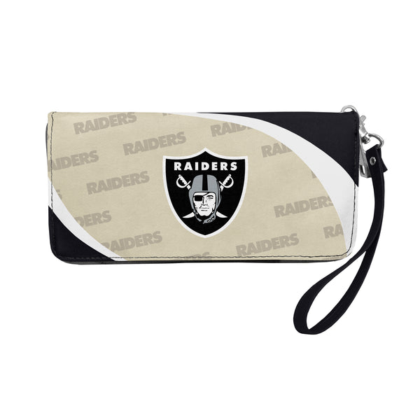 littlearth Oakland Raiders Curve Zip Organizer Wallet