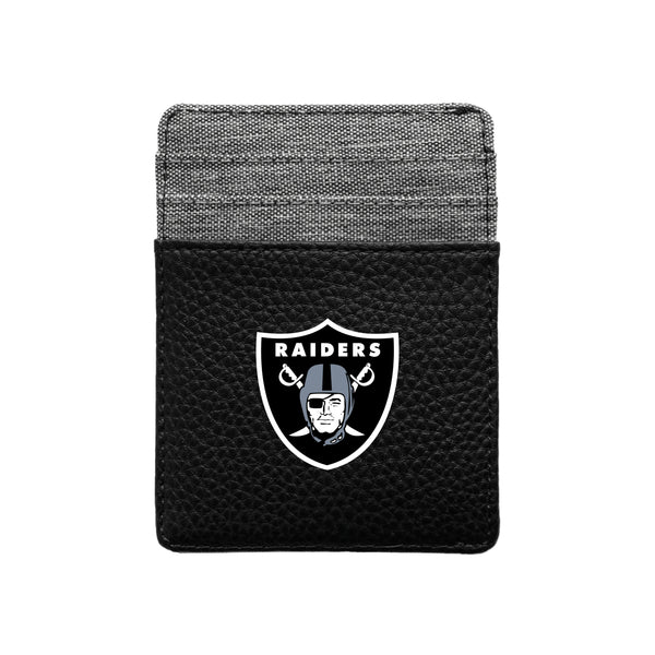 littlearth Oakland Raiders Pebble Front Pocket Wallet