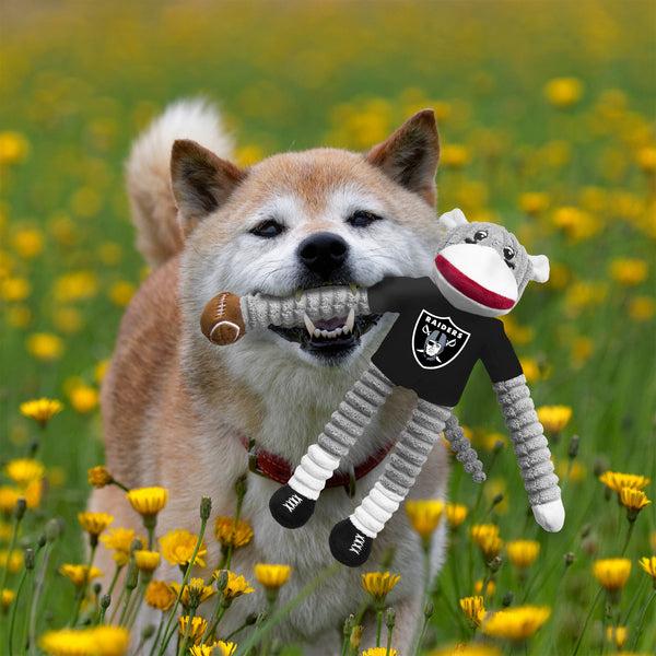Littlearth Oakland Raiders Team Sock Monkey Pet Toy
