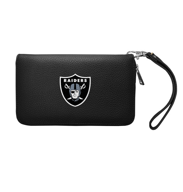 littlearth Oakland Raiders Zip Organizer Wallet Pebble