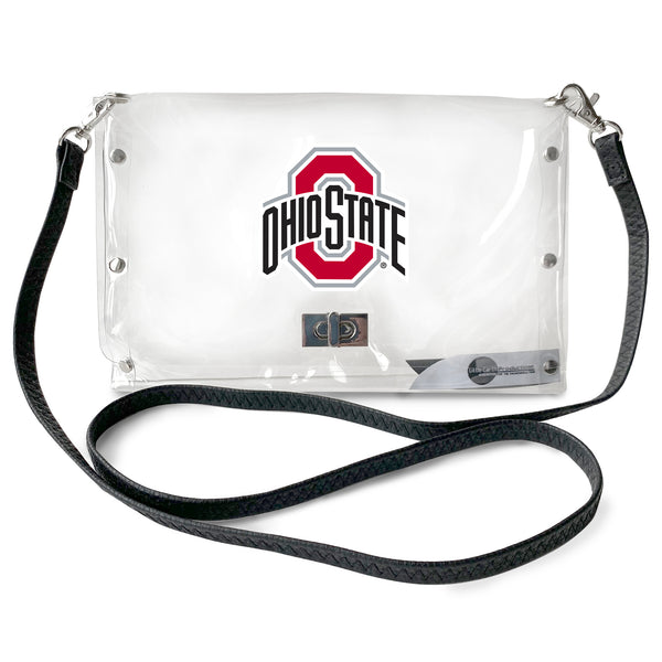 littlearth Ohio State University Clear Envelope Purse