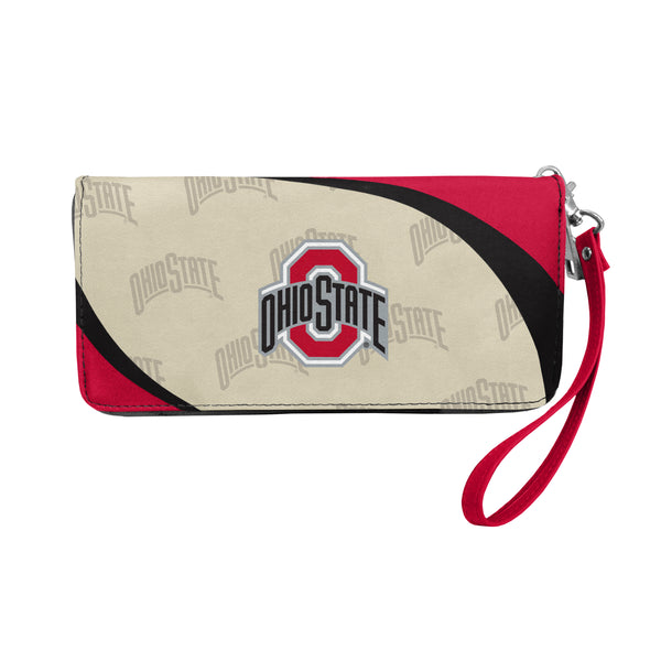 littlearth Ohio State University Curve Zip Organizer Wallet