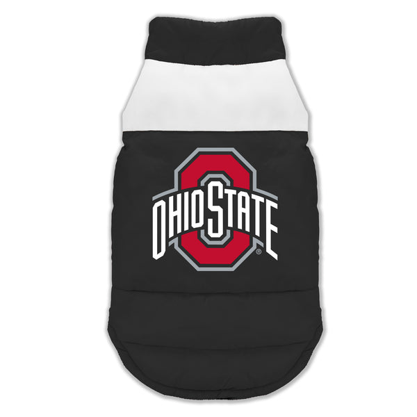 littlearth Ohio State University Pet Parka Puff Vest