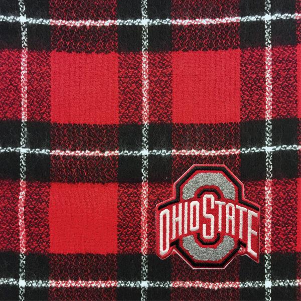 Littlearth Ohio State University Plaid Blanket Scarf