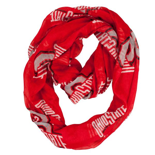 littlearth Ohio State University Sheer Infinity Scarf