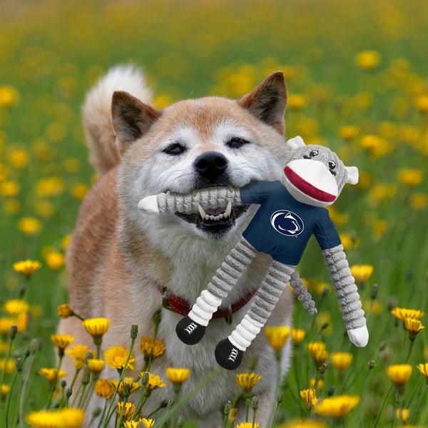 Littlearth Penn State University Team Sock Monkey Pet Toy