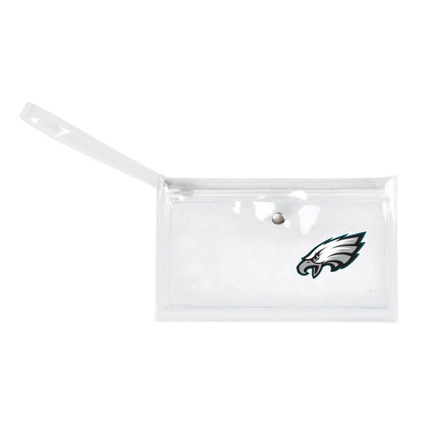 littlearth Philadelphia Eagles Clear Ticket Wristlet