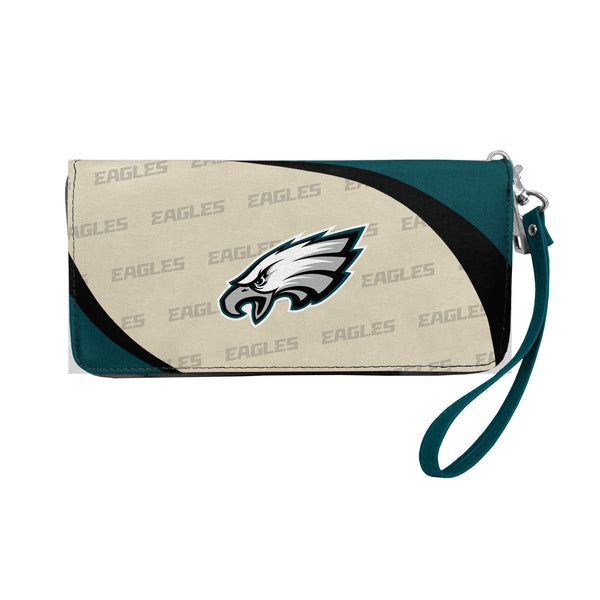 littlearth Philadelphia Eagles Curve Zip Organizer Wallet