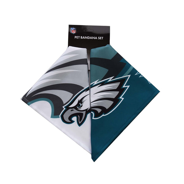 Littlearth Philadelphia Eagles Home And Away Pet Bandana Set