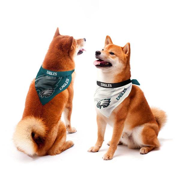 littlearth Philadelphia Eagles Home and Away Pet Bandana Set