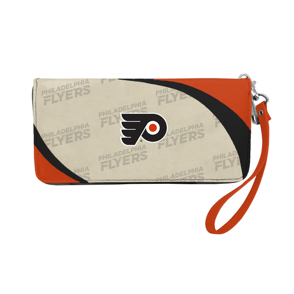 littlearth Philadelphia Flyers Curve Zip Organizer Wallet