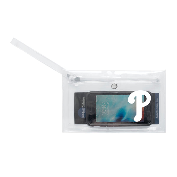 Littlearth Philadelphia Phillies Clear Ticket Wristlet