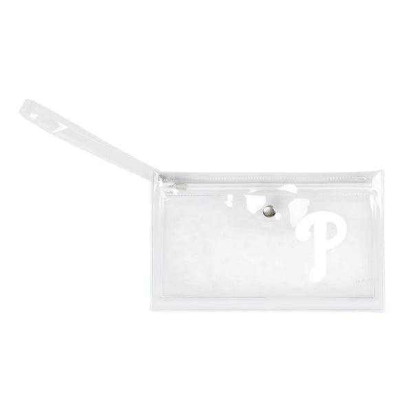 littlearth Philadelphia Phillies Clear Ticket Wristlet