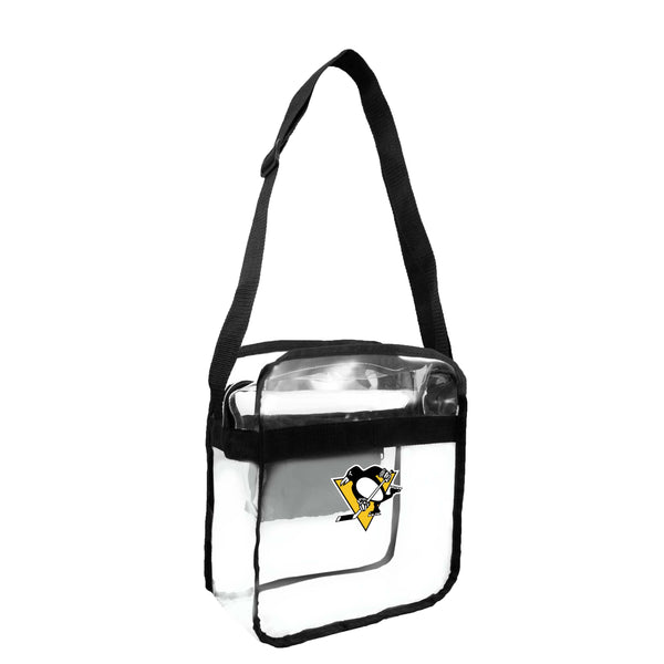littlearth Pittsburgh Penguins Clear Carryall Crossbody