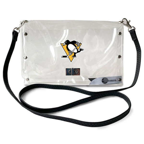 littlearth Pittsburgh Penguins Clear Envelope Purse