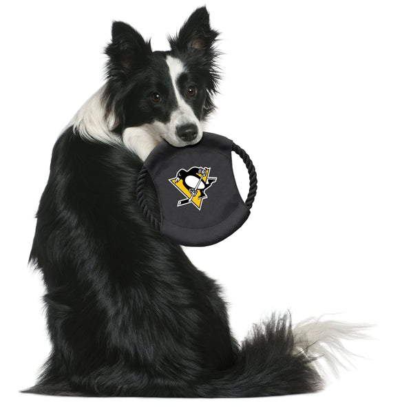Littlearth Pittsburgh Penguins Team Flying Disc Pet Toy