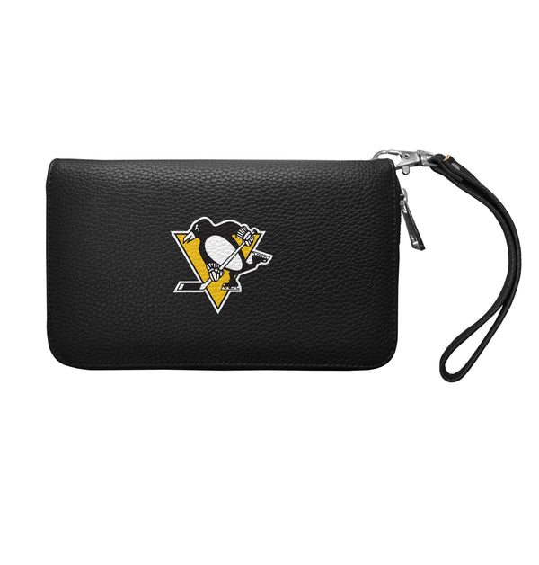 littlearth Pittsburgh Penguins Zip Organizer Wallet Pebble