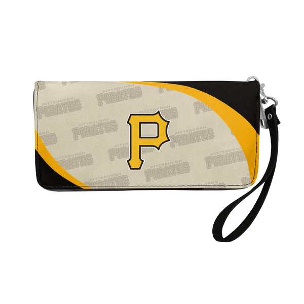 littlearth Pittsburgh Pirates Curve Zip Organizer Wallet