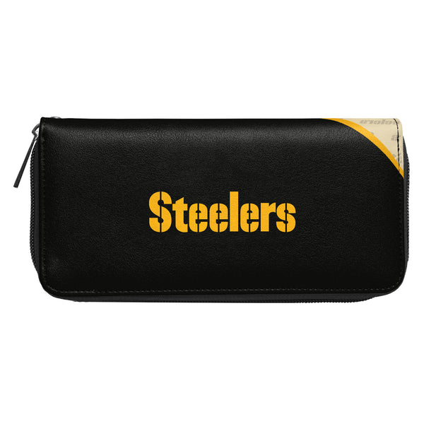 Littlearth Pittsburgh Steelers Curve Zip Organizer Wallet