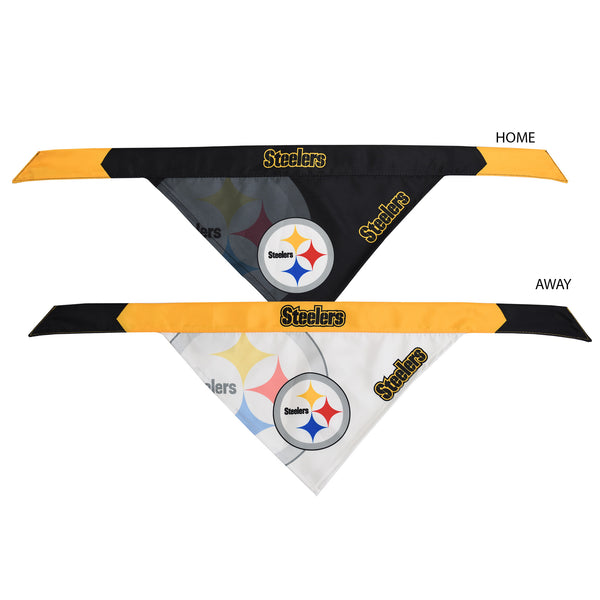 Littlearth Pittsburgh Steelers Home And Away Pet Bandana Set