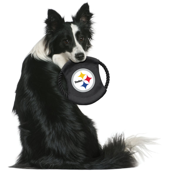 Littlearth Pittsburgh Steelers Team Flying Disc Pet Toy