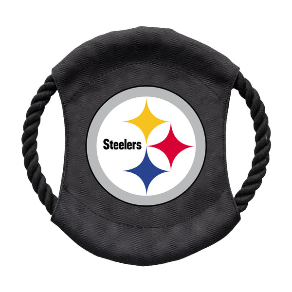 littlearth Pittsburgh Steelers Team Flying Disc Pet Toy