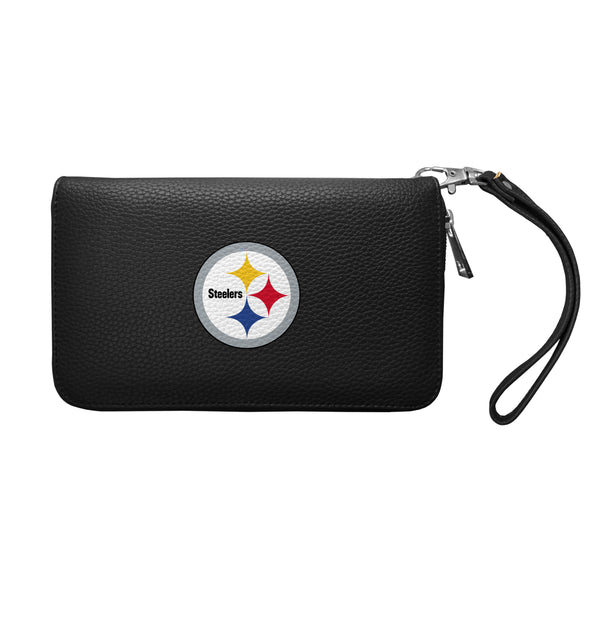 littlearth Pittsburgh Steelers Zip Organizer Wallet Pebble