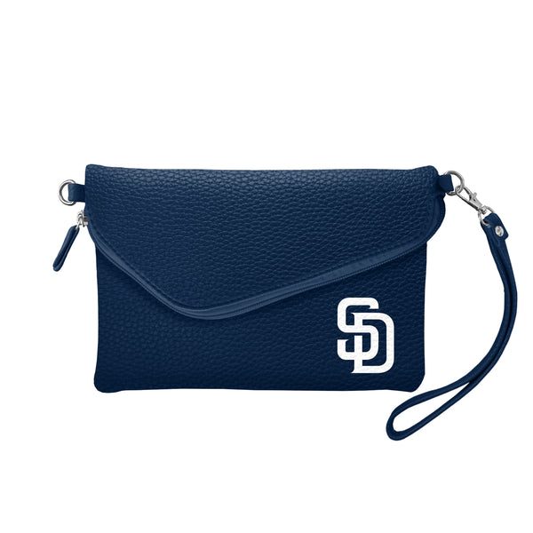 littlearth San Diego Padres Fold Over Crossbody Pebble
