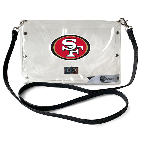 littlearth San Francisco 49ers Clear Envelope Purse