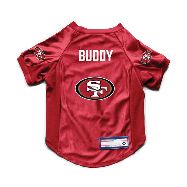 littlearth San Francisco 49ers Custom Pet Stretch Jersey