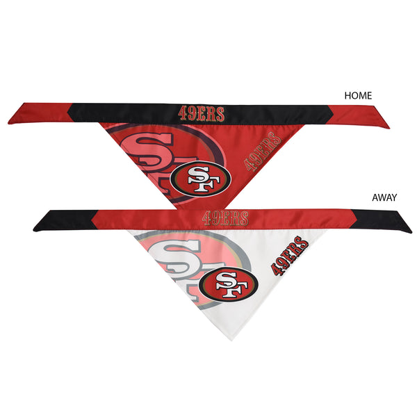 Littlearth San Francisco 49ers Home And Away Pet Bandana Set