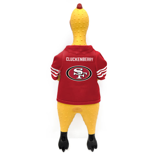 Littlearth San Francisco 49ers Rubber Chicken Pet Toy