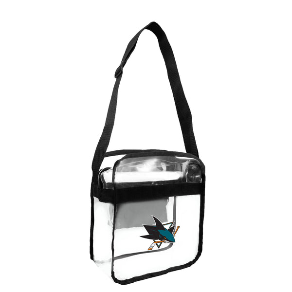 littlearth San Jose Sharks Clear Carryall Crossbody